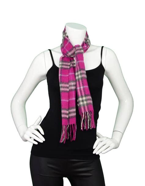 pink burberry scarf cashmere|burberry pink plaid cashmere scarf.